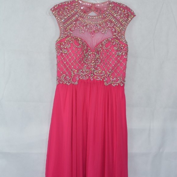 Beaded/Sequined/Rhinestone Gown SZ 8 Madison James - Picture 6 of 13